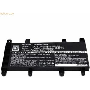 k.A. Akku für Asus R753UA-TY049T Li-Pol 7,6 Volt 5000 mAh schwarz