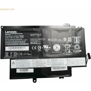 Lenovo Akku für Lenovo 20CDS00700 Li-Pol 14,8 Volt 3150 mAh schwarz