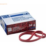 Alco Gummiband Naturkautschuk 10x150mm rot 50g