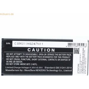 k.A. Akku für Alcatel Pixi 4(4) 4034D Li-Ion 3,7 Volt 1200 mAh schwarz