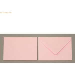 Blanke Briefumschläge 110x156mm 120g/qm gummiert VE=100 Stück zartrosa