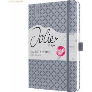 Sigel Wochenkalender Jolie ca. A5 Hardcover glacier grey 2026