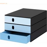 Styro Schubladenbox styroval pro color flow 3 Schubladen geschlossen b