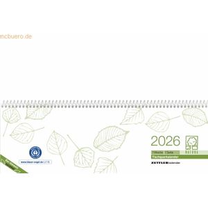 Zettler Tischquerkalender 146 Recycling 29,6x9,9cm 1 Woche/1 Seite grü