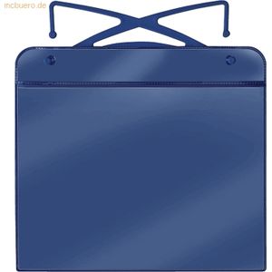 20 x Veloflex Kunststoff-Bügeltasche A5 225x200mm blau