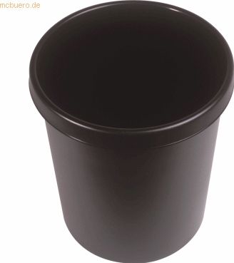 Helit Groß-Papierkorb mit Rand 30l braun