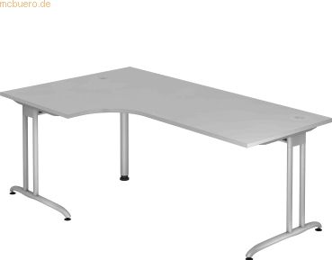mcbuero.de Schreibtisch 2000x1200mm Grau