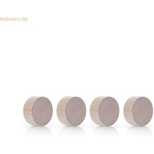 Magnetoplan Magnet Wood Series Circle 1665449 30mm Birke 4 Stück