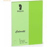 Rössler Doppelkarte Coloretti A6 hoch VE=5 Stück hellgrün