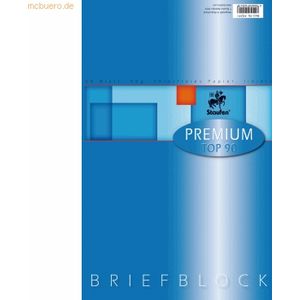 Staufen Briefblock Premium A4 50 Blatt liniert 90g/qm weiß