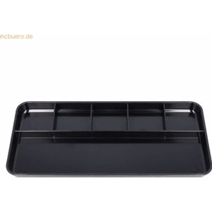 Westcott Stifteschale E-744584 00 25x12x1,6cm Kunststoff 6 Fächer schw