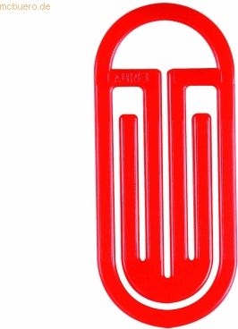 Laurel Büroklammern King Klip mit Bogen 25/30mm VE=100 Stück rot