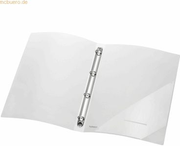 Foldersys Ringbuch A4 PP 25mm 4 Ringe transparent