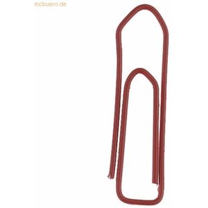 10 x Alco Briefklammer Metall lackiert 26mm rot VE=100 Stück