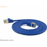 wantec wantecWire Patchkabel CAT7 extradünn SSTP blau 0,25m