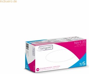 Bingold Einweghandschuh Nitril 35 602100 S violett 100 Stück