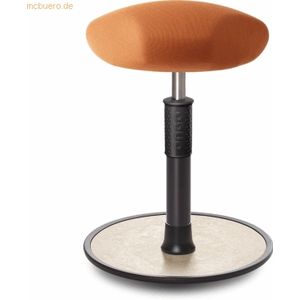 Ongo Sitz- Stehhocker Free Regular Triangel Gestrick Orange schwarz /c