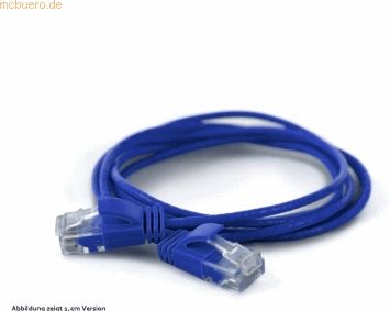 wantec wantecWire Patchkabel CAT6A (rund 2,8mm) UTP blau 0,50m