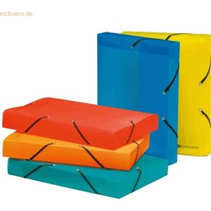 11 x Exacompta Sammelbox Linicolor A4 40mm farbig sortiert