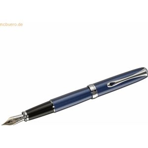 Diplomat Füllhalter Excellence A2 Midnight blue chrom 14 kt B