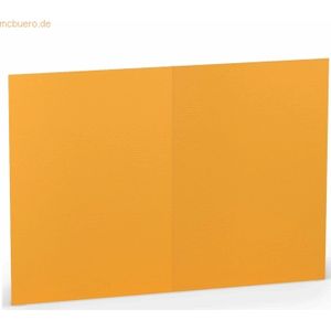 100 x Paperado Doppelkarte A6 hoch Ocker