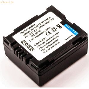 k.A. Akku für Panasonic VDR-D150 Li-Ion 7,2 Volt 600 mAh schwarz