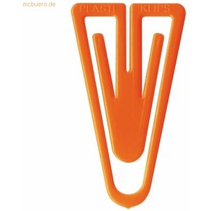 Laurel Büroklammern Super Plastiklips 110mm VE=1 Stück orange