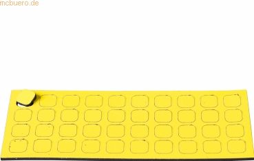 Ultradex Magnetische Symbole Quadrat 9x9mm VE=40 Stück zitrone