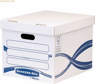 Bankers Box Archivbox Standard Bankers Box Basic 317x287x384mm weiß/bl