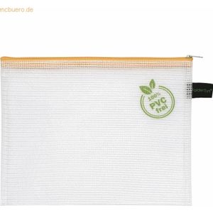 10 x Foldersys Reißverschluss-Beutel A5 mit Zip PVC-frei gelb