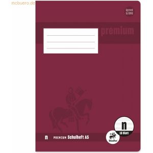 5 x Staufen Schulheft Premium A5 16 Blatt Lineatur n