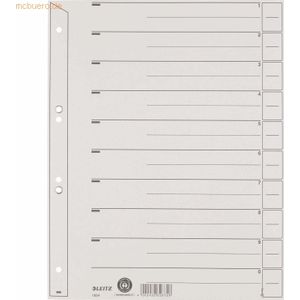 Leitz Trennblatt 16540085 A4 200g Karton geöst grau 100SStück