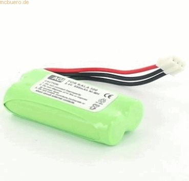 k.A. Akku für Philips Kala 300 NiMH 2,4 Volt 650 mAh grün