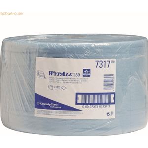 Wypall Wischtücher Wypall L20 Extra+ 2-lagig 38x23,5cm Großrolle blau