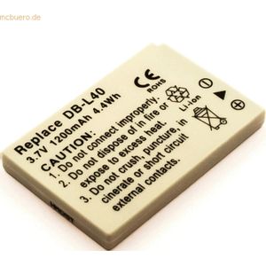 k.A. Akku für Sanyo Xacti VPC-HD2 Li-Ion 3,7 Volt 1100 mAh grau