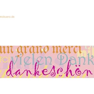 5 x Ludwig Bähr Fotokarton 300g/qm A4 VE=5 Blatt Schriften rosa