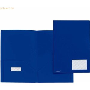 10 x Foldersys Angebotsmappe A4 PP vollfarbig blau