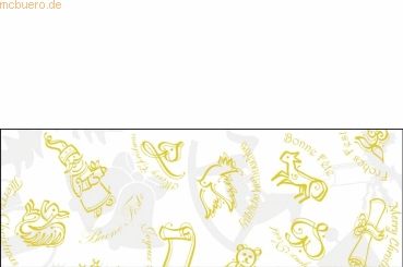 Ludwig Bähr Transparentpapier 115g/qm A4 VE=25 Blatt Christmas weiß