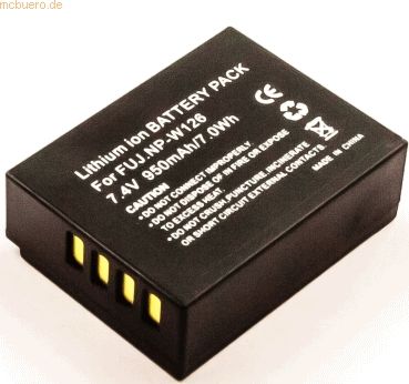 k.A. Akku für Fujifilm X100F Li-Ion 7,4 Volt 800 mAh schwarz