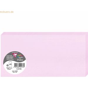 10 x Clairefontaine Doppelkarte Pollen DINlang 210g VE=25 Stück fliede