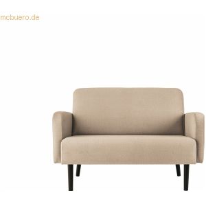 Paperflow Sofa LISBOA LC2PT.01.12 2 Sitzer Stoff schwarz/elfenbein