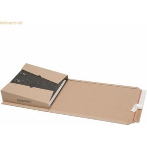 Inapa Versandkarton Wellpappe braun 302x215x20-75 mm für A4 VE=25 Stüc