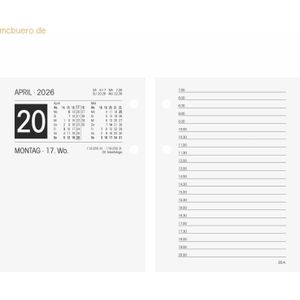 Brunnen Umlegekalender 261 E 8x10,8cm 1 Tag/2 Seiten 2026