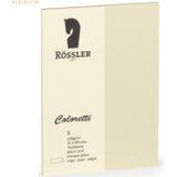 Rössler Tischkarte Coloretti A7 VE=5 Stück creme