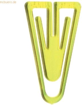 Laurel Büroklammern Plastiklips 21mm VE=200 Stück kristallgelb