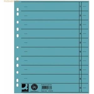 Connect Trennblätter A4 230g/qm durchgefärbt blau VE=100 Stück