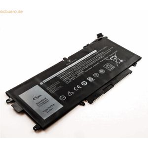 k.A. Akku für Dell Latitude 5289 2-in-1 Li-Pol 11,4 Volt 3850 mAh schw