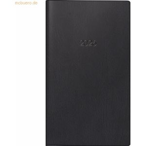 Glocken Taschenkalender 8,7x15,3cm 1 Monat/2 Seiten schwarz Kalendariu