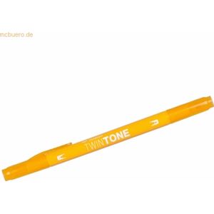 6 x Tombow Doppelfasermaler TwinTone Rund- und Finelinerspitze chrome