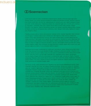 Soennecken Sichthülle 1470 DIN A4 PP grün 50 Stück